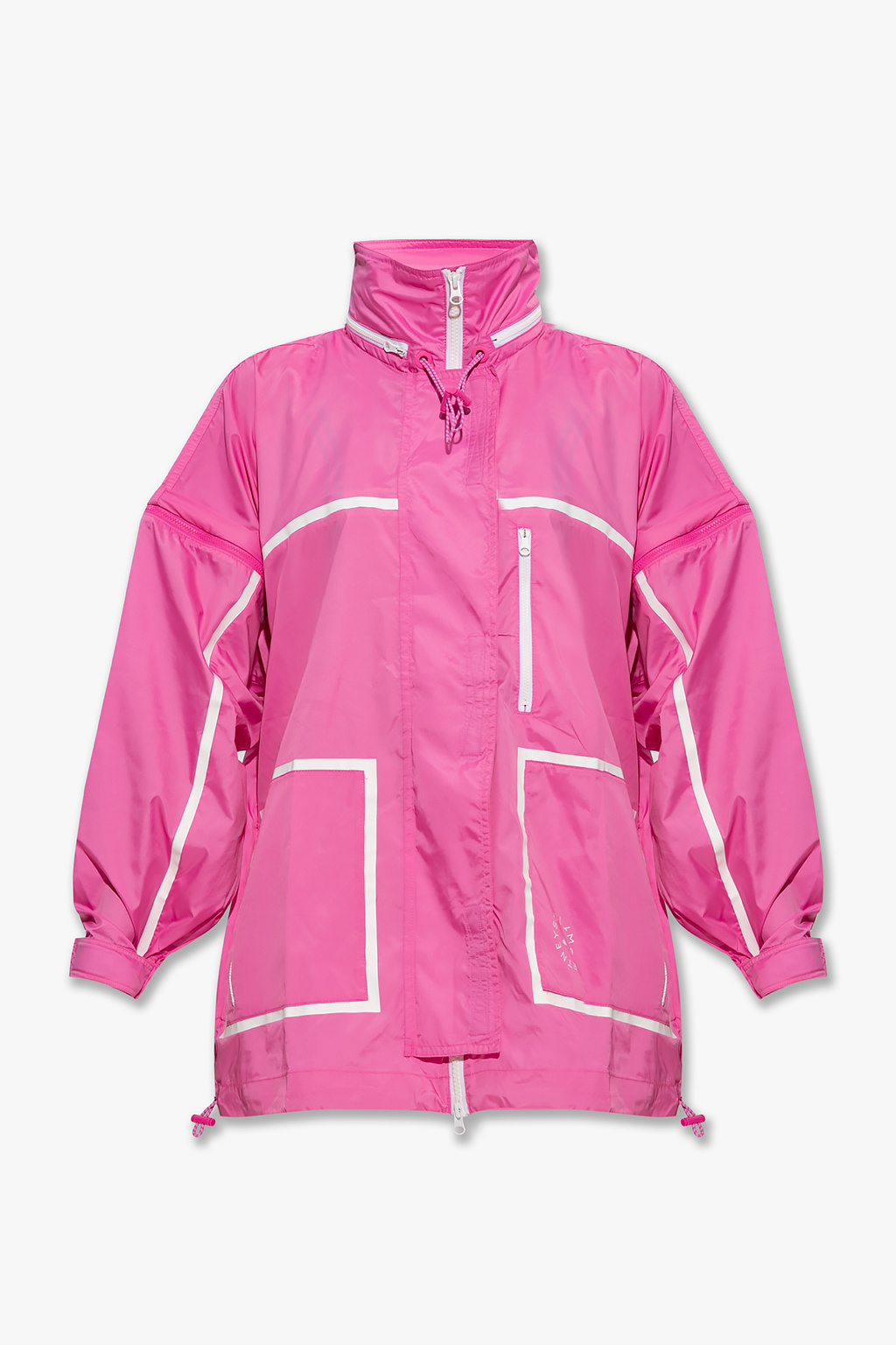 Tgkb5Shops Switzerland yeezy pastel black tumblr women love youtube full Pink Rain jacket ADIDAS by Stella McCartney